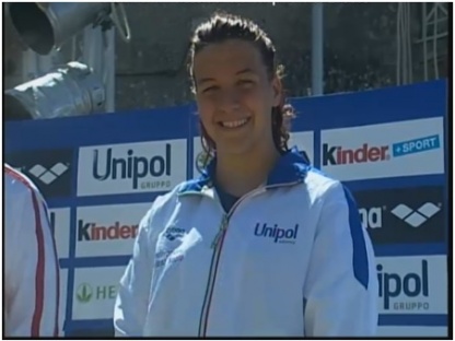 Il sorriso di Arianna Bridi, vincitrice della Coppa LEN 2014 in acque libere
