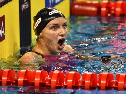 HOSSZU Katinka HUN Gold Medal and World Recond Women's 100m Backstroke
