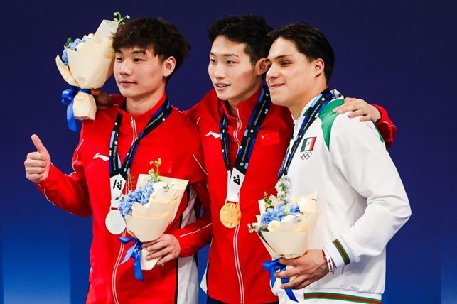 podio piattaforma maschile