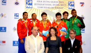 podio piattaforma sincro