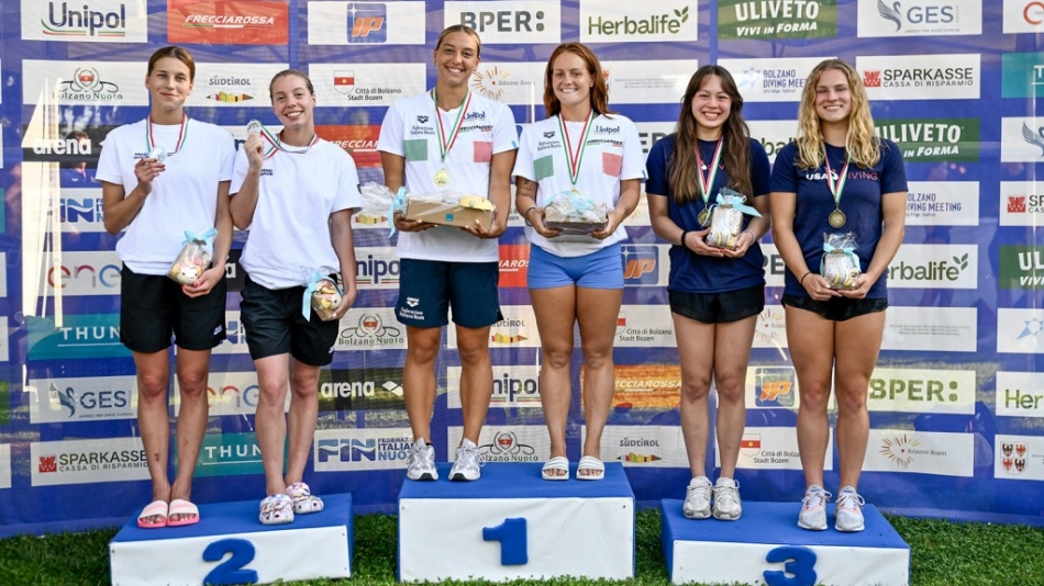 podio sincro tre metri femminile