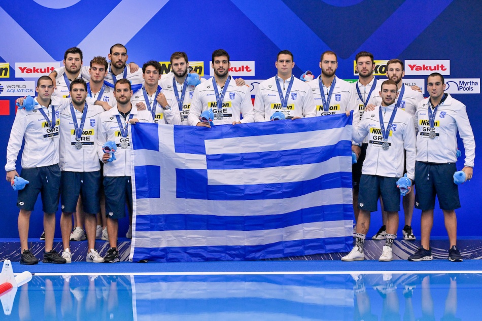 grecia con la medaglia d'argento