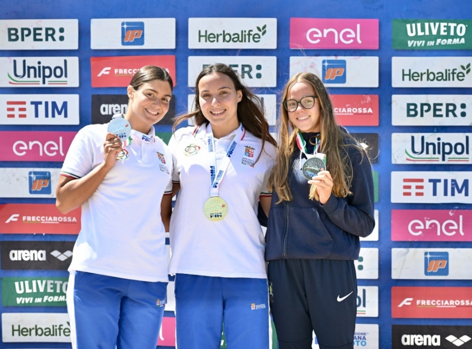 podio 5 km femminile