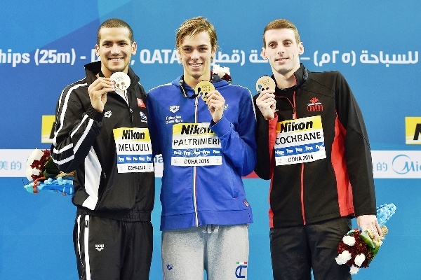1500sl Mellouli Paltrineri Cochrane12th FINA World Swimming Championships (25m)