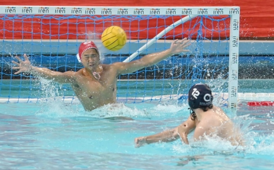 Towa Nishimura para il rigore a Damiano Borghigiani