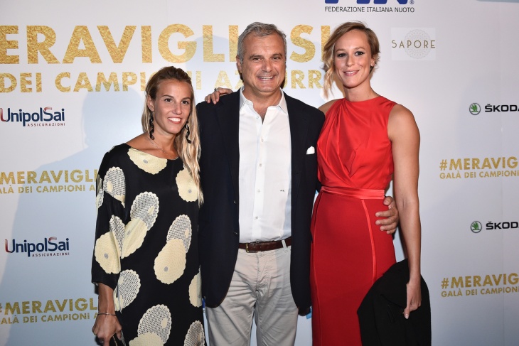 Tania CAgnotto, Alessandro Campagna, Federica Pellegrini 