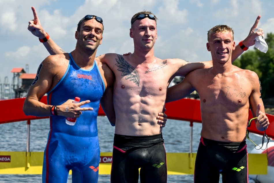 podio 5 km maschile