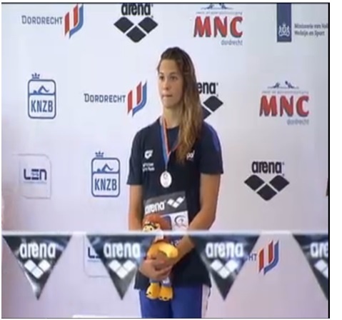 Rachele Ceracchi, medaglia di bronzo nei 100 sl agli Eurojunior 2014